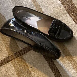 Michael Kors Black Patent Leather Classic Loafers